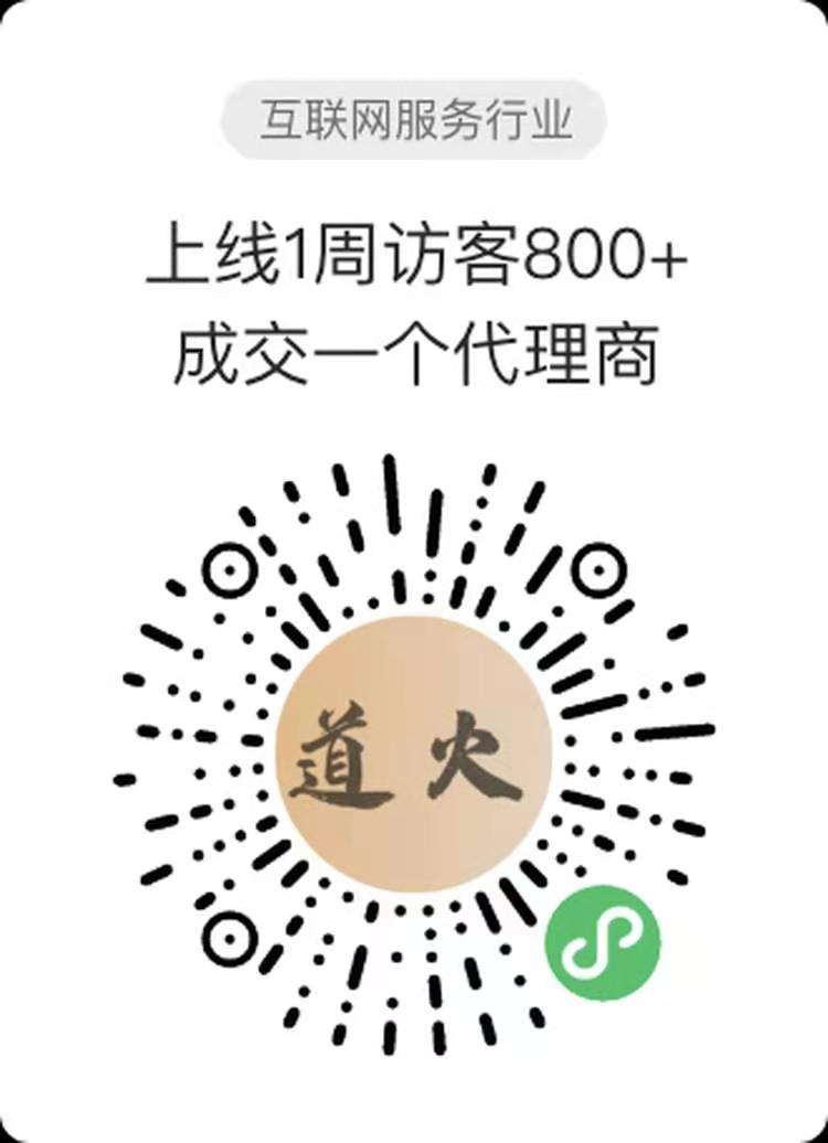 上线1周访客800+成交一个代理商